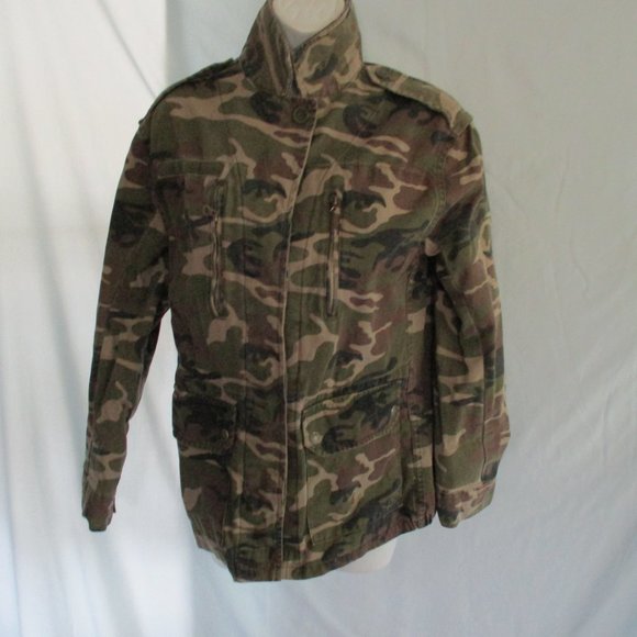 Topshop Jackets & Blazers - NWT NEW TOPSHOP CAMO 100% cotton Jean jacket 2 Military